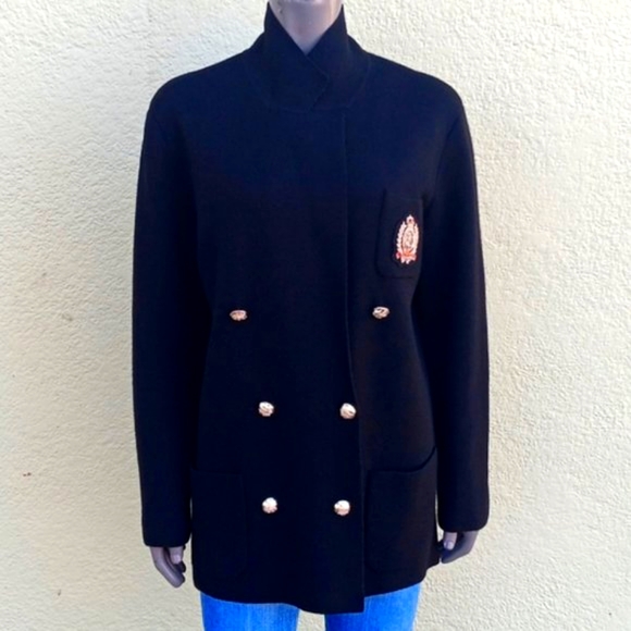 LAUREN RALPH LAUREN LADIES PURE MERINO WOOL CRESTED LUXURY BLAZER (HONG KONG) - Picture 3 of 17